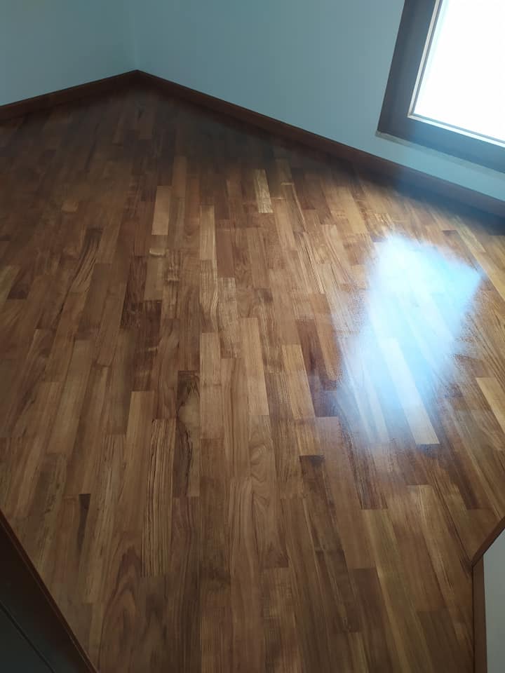 Dettaglio posa parquet